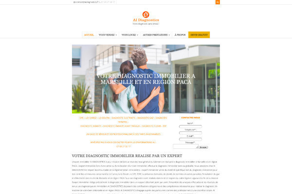 Développement et création web du site aidiagnostics